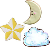 3pc Star Moon and Cloud Cookie Cutter Set