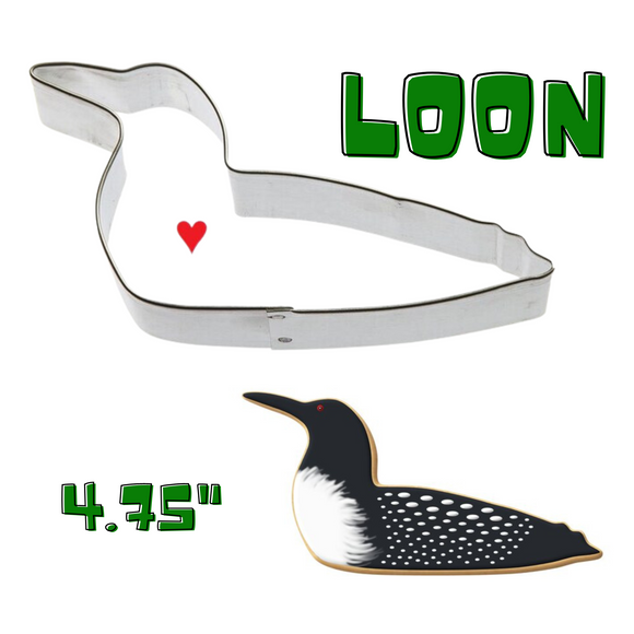 Loon Cookie Cutter, Large 4.75