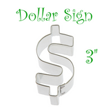 Dollar Sign Cookie Cutter, Peso Cookie Cutter, Made in the USA