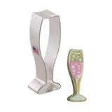 Champagne glass cookie cutter