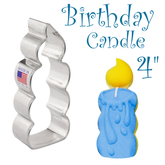 Birthday Candle Cookie Cutter, 4 inch by Ann Clark