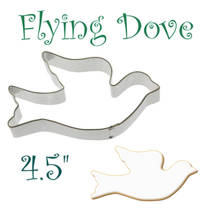 Flying Dove Cookie Cutters, 4.5" Bird Cookie Cutter, Made in the USA