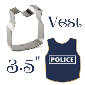 Police Law Enforcement and Construction Vest Cookie Cutter