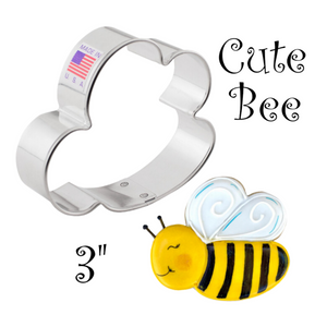 Cute Bee Cookie Cutter, Spring Garden by Ann Clark