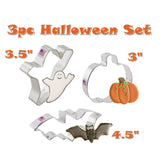 3pc Halloween Cookie Cutter Set, Ghost Pumpkin Bat Shapes, Ann Clark FREE SHiPPiNG