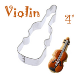 Violin Cookie Cutter, Music Instrument, Made in the USA