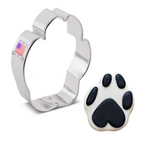 Paw print cookie cutter