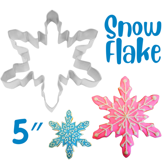 Snowflake Cookie Cutter, 5 inches, Large Winter Snow