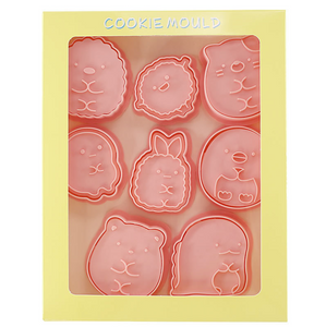 8pc Kawaii Animals Cookie Cutter and Stamps Set