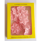 8pcs Snowflakes Set Cookie Cutter and Stamps Set