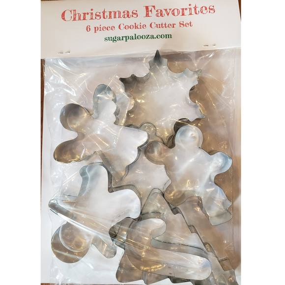 6pc Christmas Favorite Cookie Cutter Set, Christmas Cookies, Made in the USA