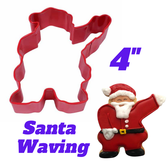 Santa Waving Cookie Cutter