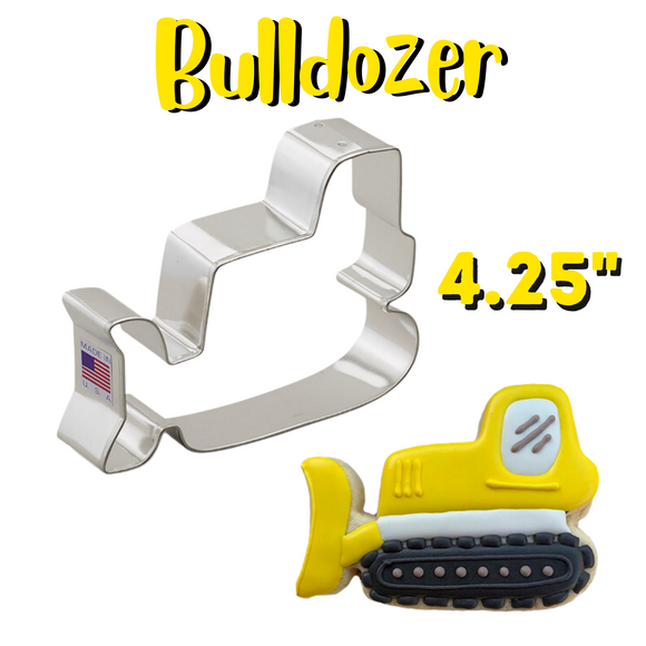 Bulldozer Cookie Cutter, Large Construction Truck, Ann Clark