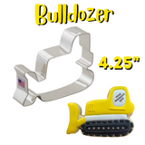 Bulldozer Cookie Cutter, Large Construction Truck, Ann Clark