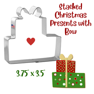 Stacked Christmas Presents with Bow, Christmas Gift or Birthday Gifts, Foose