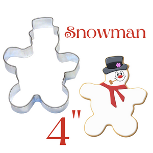 Frosty Snowman Cookie Cutter, 4 inches, Foose Brand