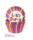 Let's Party Cupcake Paper Liners, Pack of 100 Standard Paper Cups for Muffins and Baking