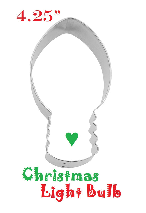 christmas light bulb cookie cutter