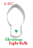 christmas light bulb cookie cutter