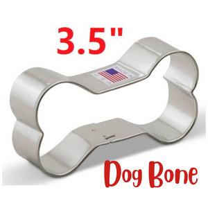 Dog Bone Cookie Cutter 3.5", Make Pet Treats, Ann Clark