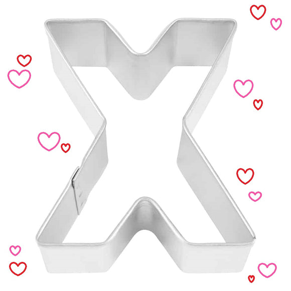 Letter X Cookie Cutter, Valentine's Day Cookies