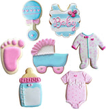 7pc New Baby / Baby Shower Cookie Cutter Set by Ann Clark