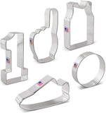 5pc Basketball Cookie Cutter Set, Ann Clark Sports Shapes