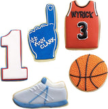 5pc Basketball Cookie Cutter Set, Ann Clark Sports Shapes