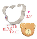 ann clark cute bear face cookie cutter