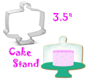 Covered Cake Stand Cookie Cutter, Foose Shapes