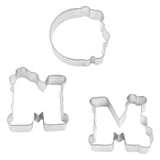 Carded MOM Cookie Cutters, 3pc Baking Set