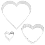 Nesting Heart Cookie Cutters, 3pc Baking Set