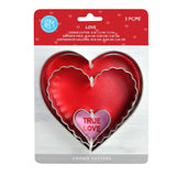 3pc nesting hearts cookie cutters