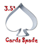 classic spade card shape cookie cutter