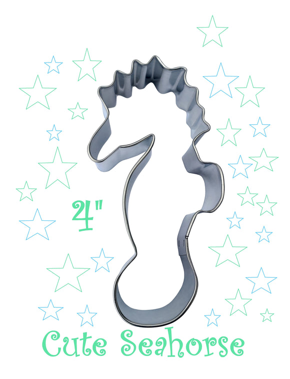 Cute Seahorse Cookie Cutter, Made In The USA Ocean Shape