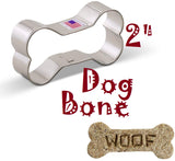 small 2" dog bone cookie cutter