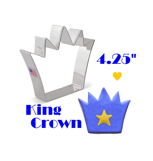 King Crown Cookie Cutter, Royalty Fairy Tale Cookies, Ann Clark