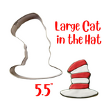 Cat in the Hat Cookie Cutter 5.5 inches