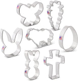 7pc Easter Cookie Cutters, Bunny Cross Carrot and Easter Egg, FREE SHiPPiNG