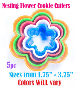 nesting flower cookie cutters