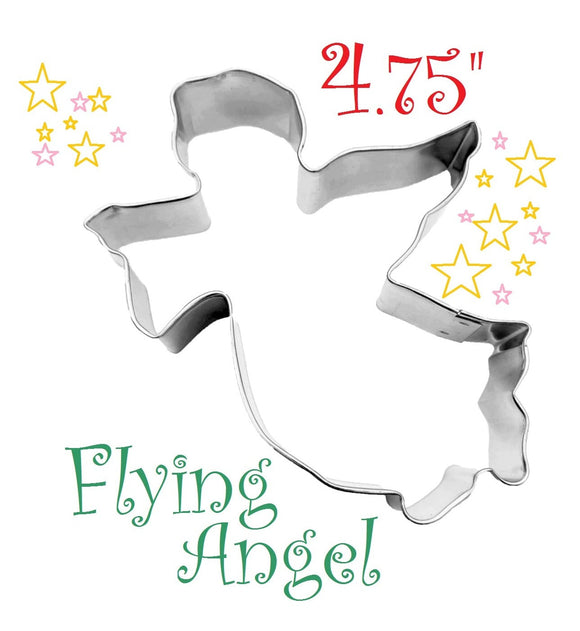 flying angel cookie cutter for Christmas cookie baking