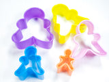 5pc Nesting Gingerbread Man Cookie Cutter Set, Plastic Biscuit Cutters GiFT