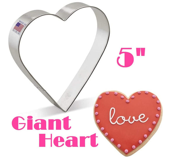 huge heart cookie cutter