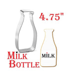 Large Milk Bottle Cookie Cutter, Soda Bottle 4.75 inch