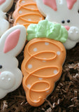 Carrot Cookie Cutter, Easter Bunny Cookies 4 inch, Ann Clark