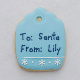Christmas Gift Tag Cookie Cutter, Holiday Baking
