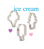 3pc Ice Cream Cone Cookie Cutter, Soft Serve Popsicle, FREE SHiPPiNG