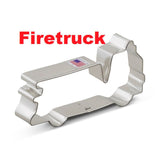 Firetruck shaped cookie cutter