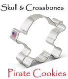 pirate skull and crossbones cookie cutter