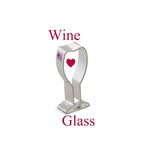 Wine glass shaped cookie cutter